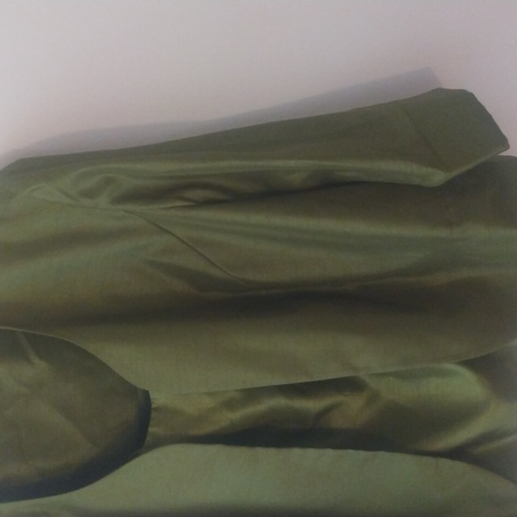 Beautiful Olive green 3 quarter blazer jacket and Tank  22W - Picture 2 of 9